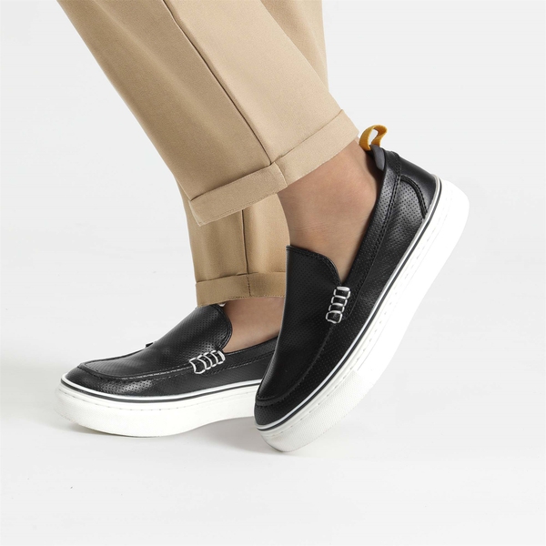 Kids' Slip-On Loafers - BLACK - 7